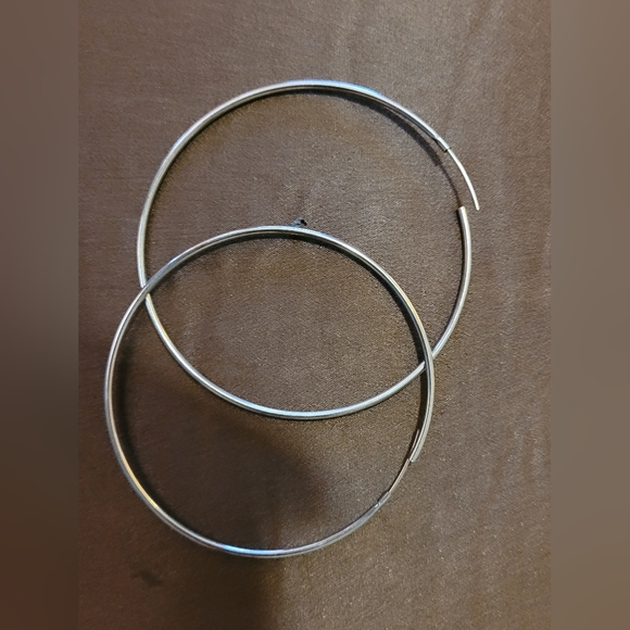 Sterling silver earrings - about 2.5 inches in diameter - Picture 1 of 1